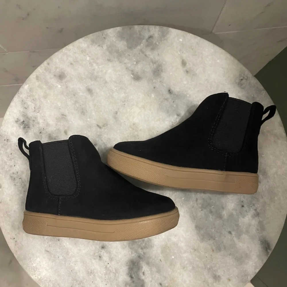 GAP Kids Pink Polka Dot & Black Chelsea Boots